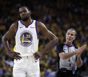 Kevin Durant no jugará el primer partido contra los Trail Blazers