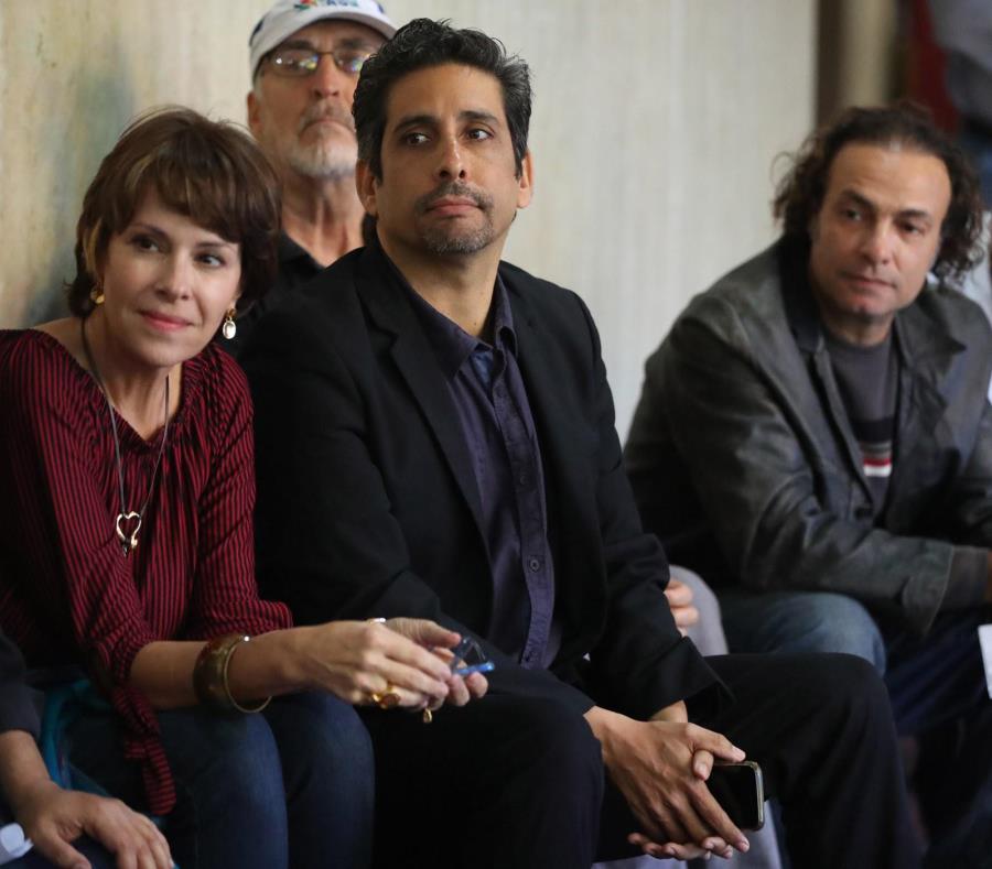 Cristina Soler, Ernesto Concepción y Jerry Segarra durante la conferencia de prensa celebrada ayer en el Centro de Bellas Artes de Santurce. (semisquare-x3)