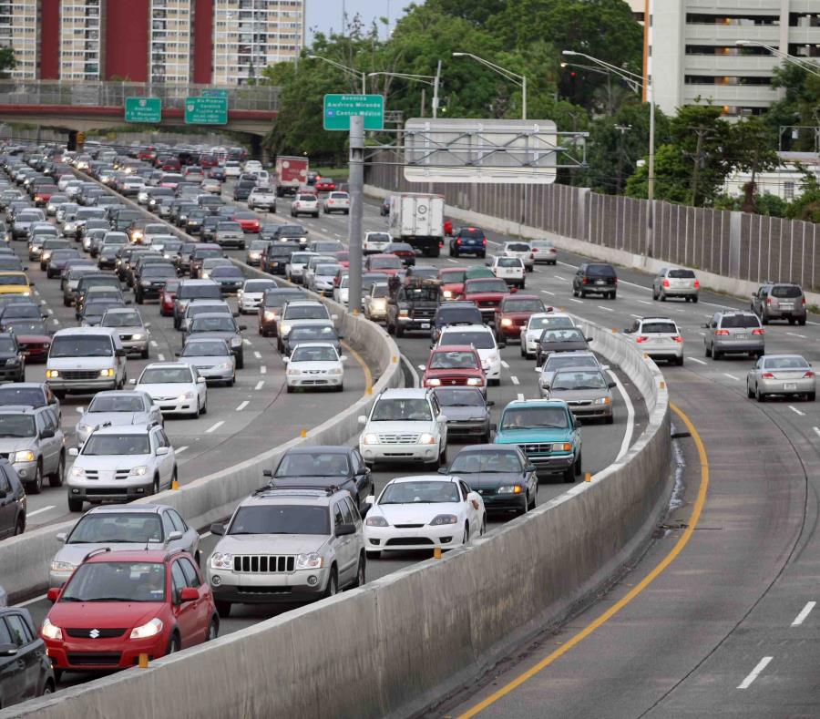 Imagen del carril reversible en un tramo de San Juan (semisquare-x3)