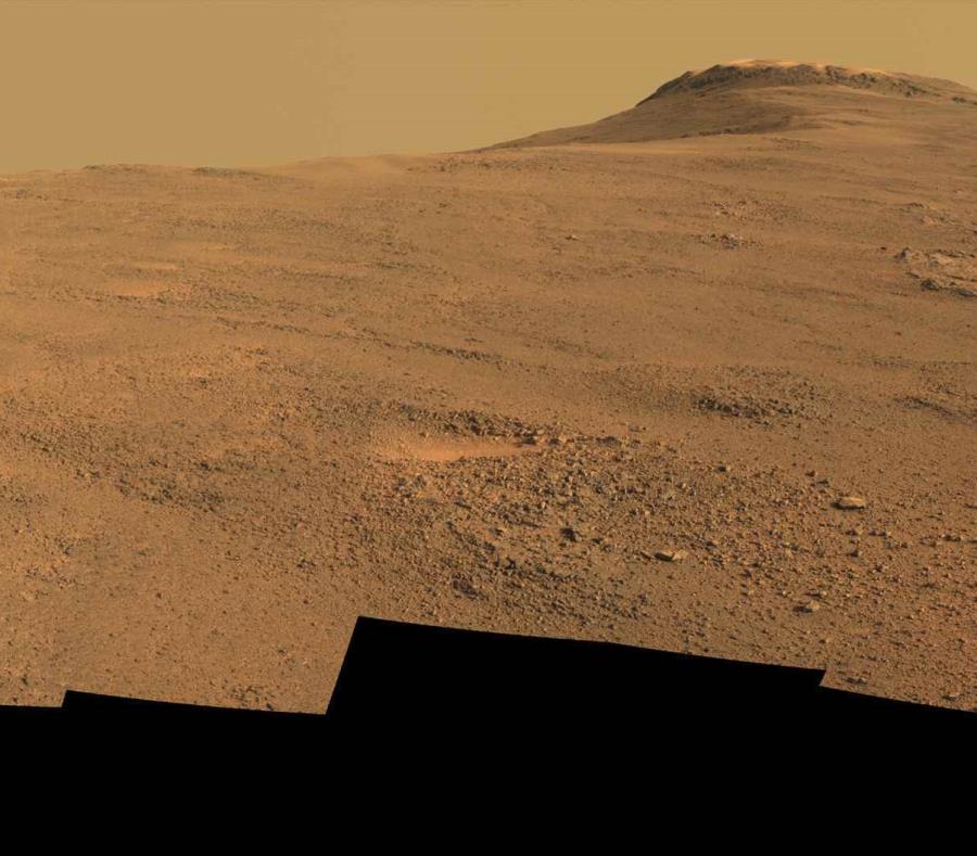 La vista que rodea a la sonda espacial Opportunity de la NASA en el cráter Endeavor de Marte. (semisquare-x3)