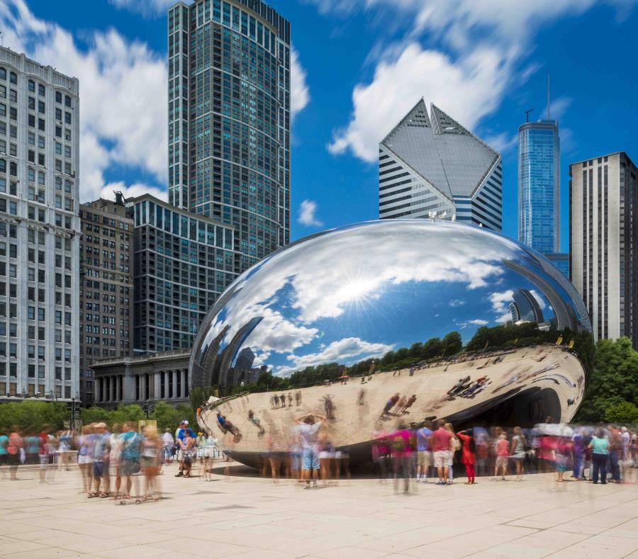El Parque del milenio es un desarrollo urbano recreativo y artístico en la ciudad de Chicago, Estados Unidos. (semisquare-x3)