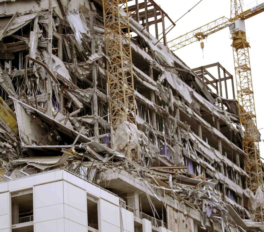 Derrumbe de hotel en EU deja al menos un muerto Derrumbe de hotel en EU deja al menos un muerto