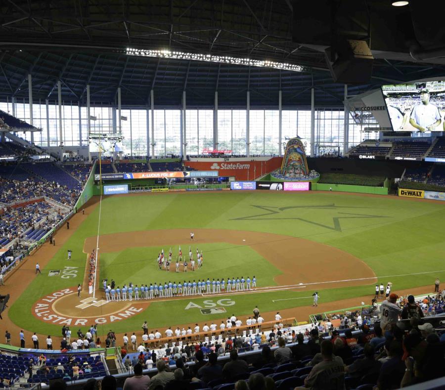 Vista al estadio de los Marlins. (AP) (semisquare-x3)
