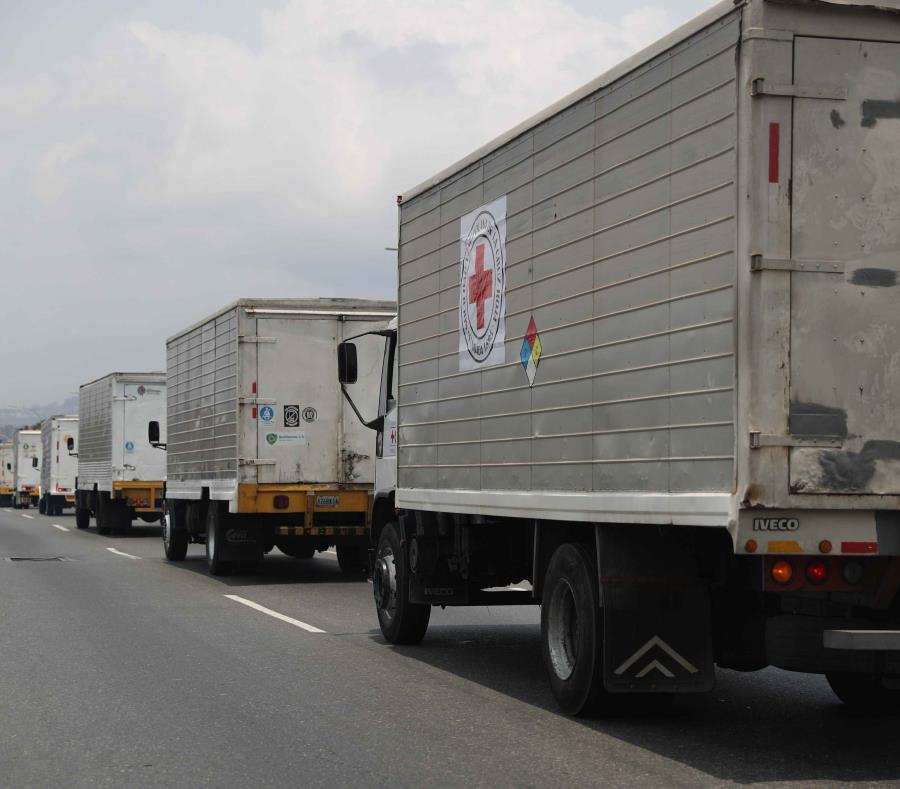 Primer cargamento de ayuda humanitaria de la Cruz Roja llega a Venezuela Primer cargamento de ayuda humanitaria de la Cruz Roja llega a Venezuela