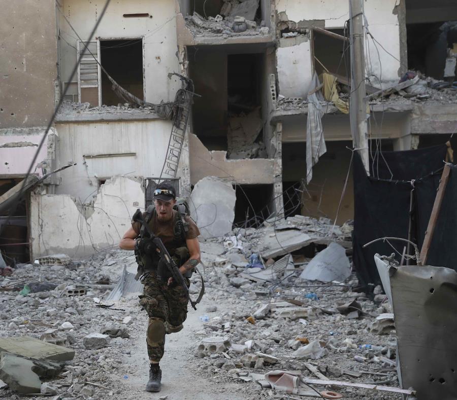 Los combates en Raqqa, en Siria. (semisquare-x3)