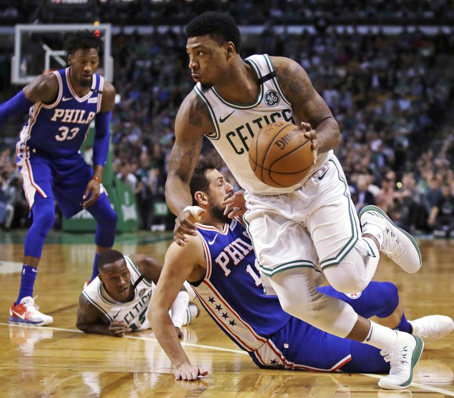 Marcus Smart promedió 10.2 puntos, 4.8 asistencias y 3.5 rebotes por juego la temporada pasada. (AP) (semisquare-x3)