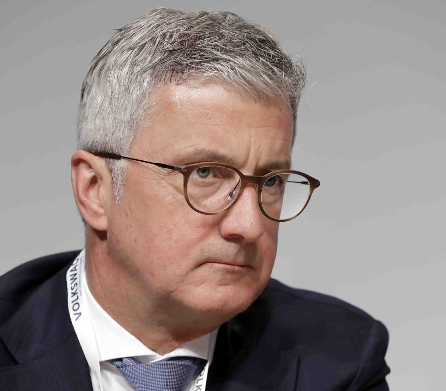 Rupert Stadler en mayo de 2018, quien entonces era el CEO de Audi AG, durante una asamblea con accionistas en Berlín, Alemania. (AP /Michael Sohn) (semisquare-x3)
