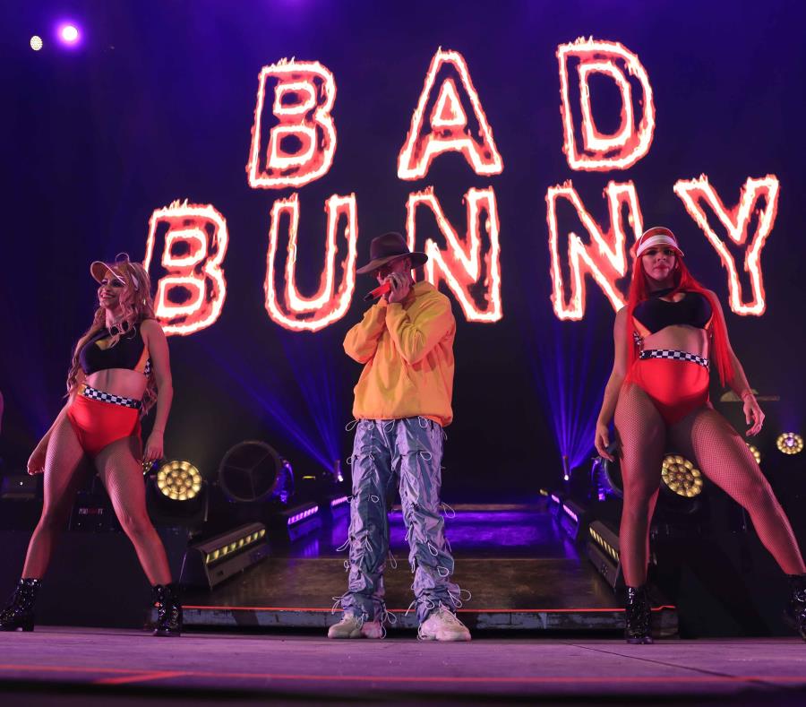 Bad Bunny en un concierto en México. (GDA / El Universal) (semisquare-x3)