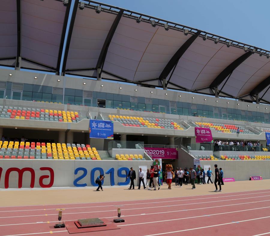 El Estadio Atlético de la Videna es una de las nuevas instalaciones que ya están listas en Lima para albergar los Juegos Panamericanos en este verano. (EFE/Ernesto Arias) (semisquare-x3)