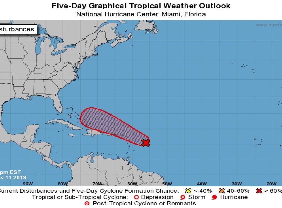 Onda tropical en el caribe podría convertirse en la tormenta Patty Onda tropical en el caribe podría convertirse en la tormenta Patty