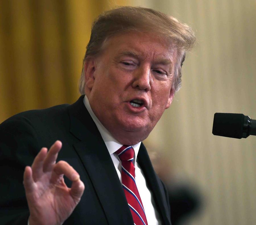 Donald Trump censuró a los demócratas por haber logrado evitar que se cerrara el debate sobre el proyecto republicano para mitigar recientes desastres naturales. (AP / Susan Walsh) (semisquare-x3)