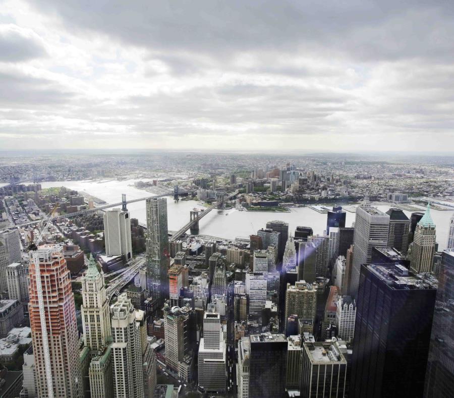 Vista del distrito financiero de Nueva York desde el observatorio del World Trade Center. (AP) (semisquare-x3)