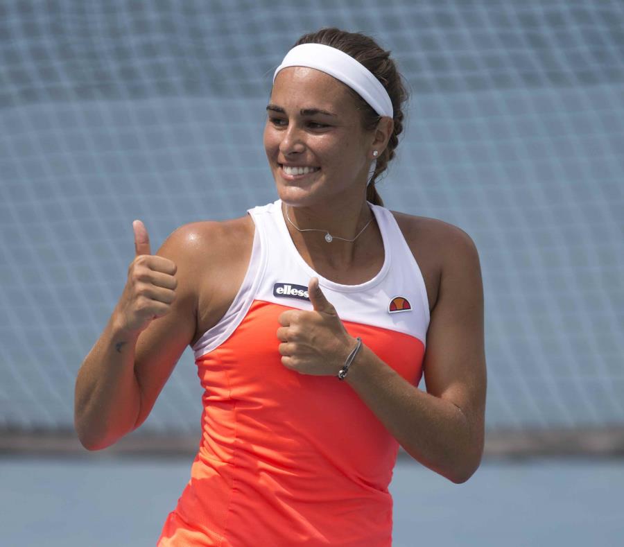 Mónica Puig se llevó el partido por marcador de 7-5, 1-6 y 6-0. (GFR Media) (semisquare-x3)