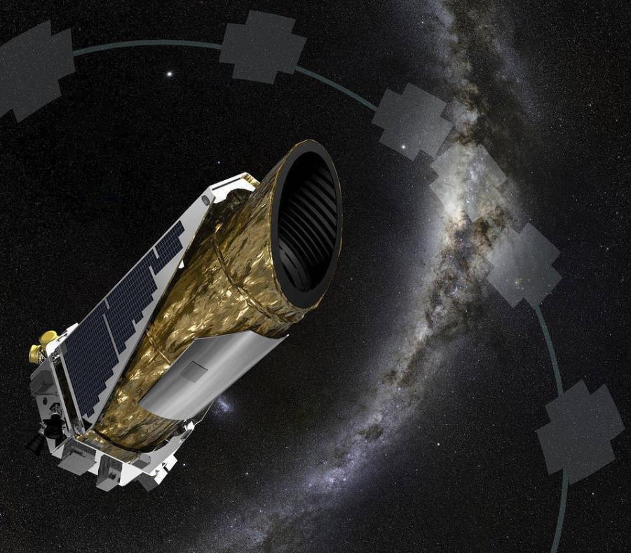 Esta recreación sin fecha proporcionada por NASA muestra a la nave espacial Kepler. (NASA vía AP) (semisquare-x3)